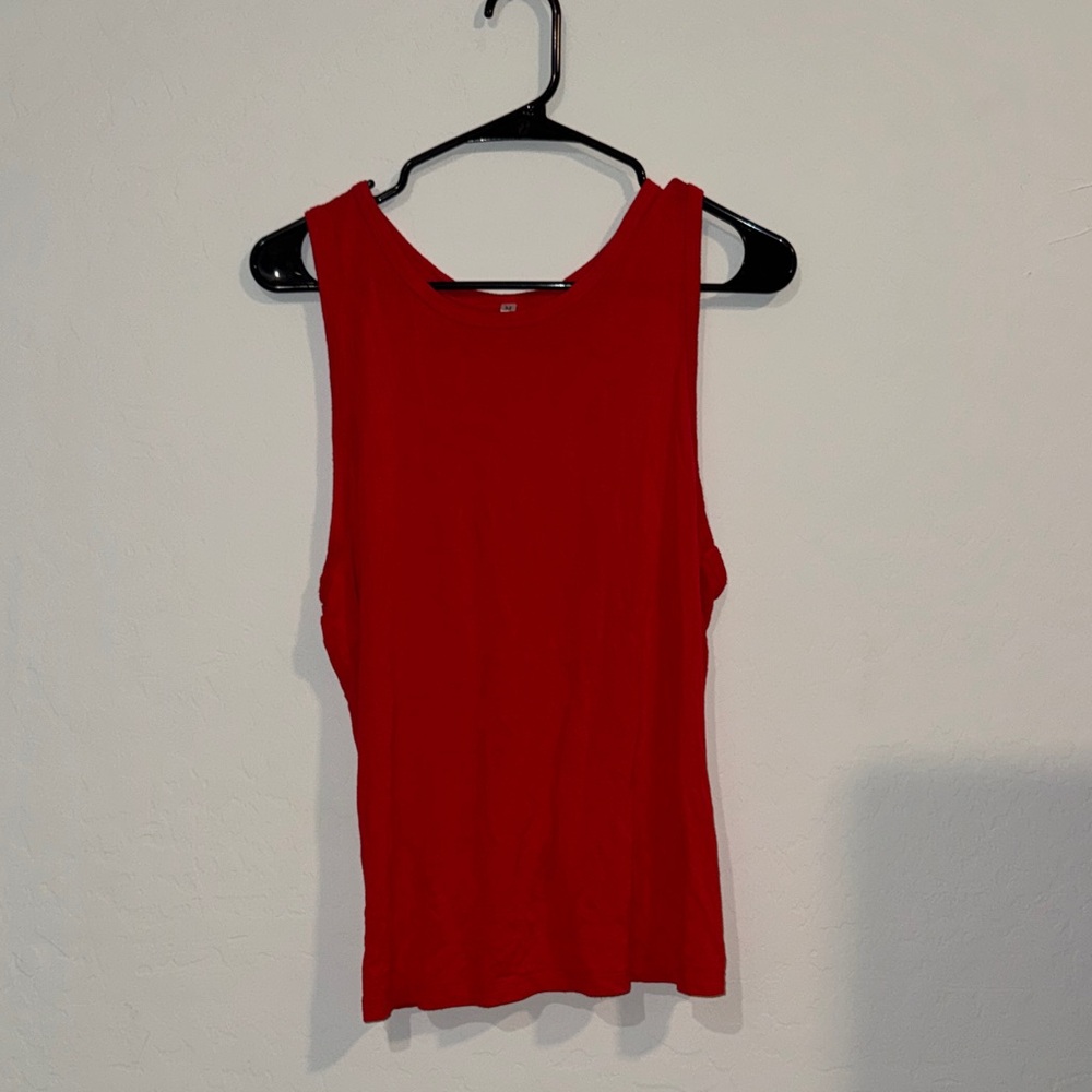 Red Sleeveless Women's Top